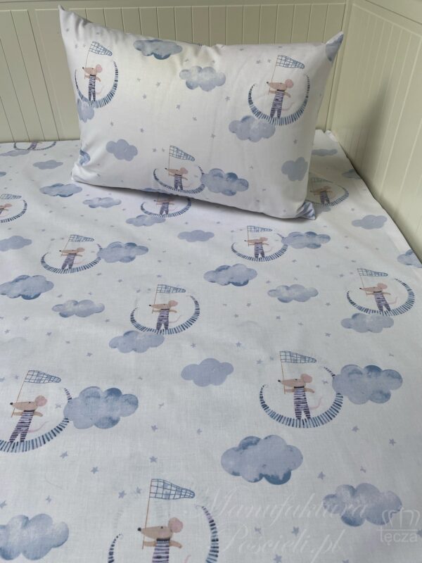 Pościel dziecięca myszki 100x135 bawełna