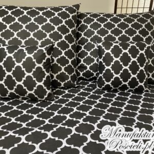 Pościel rabat czarny 100% bawełna 160x200 - obrazek 2