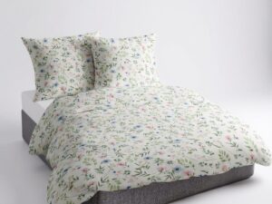 Pościel satyna jasne kwiatuszki 220x200  5178A
